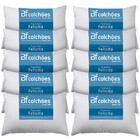 Kit 10 Travesseiro Fibra Siliconada Antialérgico 45x65cm Bf C