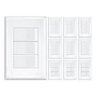 Kit 10 Un. Interruptor 3 Teclas Com Placa 4x2 Fame Evidence