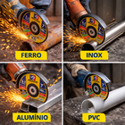 Kit 10 Un Disco Corte Fino Ferro Aço Inox Fibra Vidro Alumini