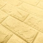 Kit 10 Un - Painel 3d Tijolo Adesivo 70x77x0,6 (amarelo)