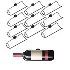 Kit 10 Unidades De Adega Parede Para Garrafa Vinho Aço Preto