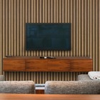 Kit 10 Unidades De Painel Ripado Prime Madeira Teca Oriental