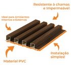 Kit 10 Unidades De Painel Ripado Prime Madeira Teca Oriental