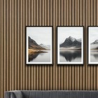 Kit 10 Unidades De Painel Ripado Prime Madeira Teca Oriental