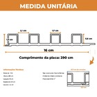 Kit 10 Unidades De Painel Ripado Prime Madeira Teca Oriental