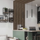 Kit 10 Unidades De Painel Ripado Teca Envelhecida Prime Pvc P