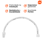 Kit 10 Unidades Engate Flexível Pvc 1/2 X 50cm Fortlev