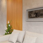 Kit 10 Unidades - Revestimento Ripado Placa Mdf Painel Decora