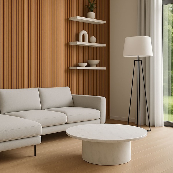 Kit 10 Unidades - Revestimento Ripado Placa Mdf Painel Decora