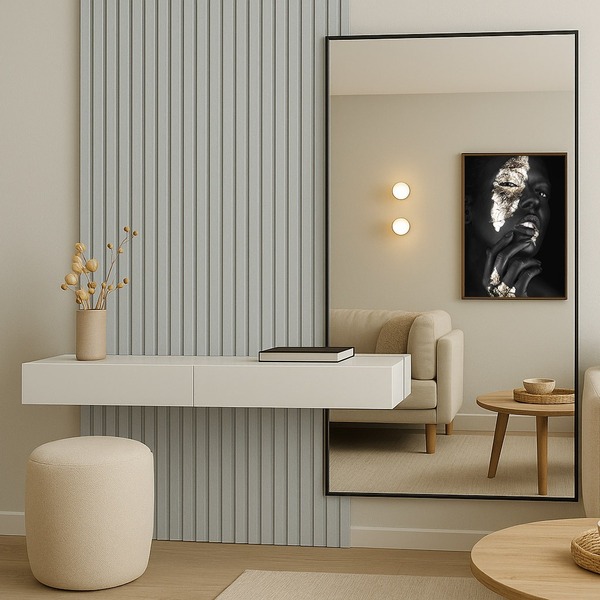 Kit 10 Unidades - Revestimento Ripado Placa Mdf Painel Decora