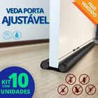 Kit 10 Unidades Veda Porta Protetor Impermeável 80cm - Preto