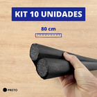 Kit 10 Unidades Veda Porta Protetor Impermeável 80cm - Preto