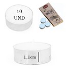 Kit 10 Velas Rechaud Decoração Casamento Lâmparina Branca