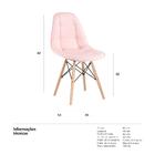 Kit - 10 X Cadeiras Eames Eiffel Botonê - Rosa - Base De Made