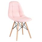 Kit - 10 X Cadeiras Eames Eiffel Botonê - Rosa - Base De Made