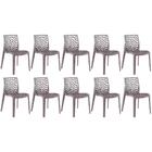 Kit - 10 X Cadeiras Gruvyer - Fendi