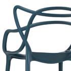 Kit - 10 X Cadeiras Masters Allegra - Azul Petróleo