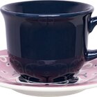 Kit 10 Xícaras Com Pires Floreal Hana Oxford® Cerâmica 200 Ml