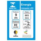 Kit 10un Lâmpada Bulbo Led Taschibra Tkl Bivolt E27 9w 6500k