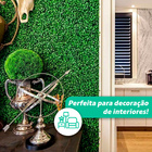 KIT 10x Placa de Grama Artificial Tapete Interno - 60x40 - Bu