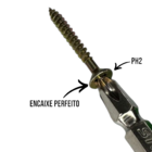 Kit 1100 Parafusos Chip Board 4.0mm Chata Philips Madeira