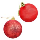 Kit 112 Bolas Enfeite Natalino Árvore Natal 60mm Vermelho