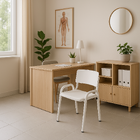 Kit 11 Cadeiras Infantil Iso, Escola, Base Branco-branco