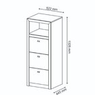 Kit 11 Peças Com Mesa Para Reunião 6 Lugares 7 Armários 2 Gav