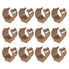 Kit 12 Abraçadeira Impacto P/ Cano 25mm 3/4'' Marrom Estrela