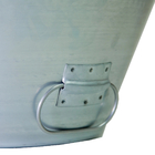 Kit 12 Balde Metal Chapa Galvanizada Pegador 10 Litros