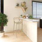 Kit 12 Banquetas Allegra Com Encosto Design Cozinha/bancada -