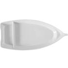 Kit 12 Barca Para Sushi Comida Japonesa Melamina Branca Prof