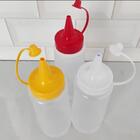 Kit 12 Bisnagas Para Molhos 400ml Plástica Ketchup Tampa Verm