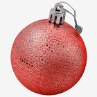 Kit 12 Bolas Natalinas Enfeite Árvore De Natal Vermelho 6cm