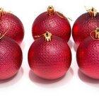 Kit 12 Bolas Natalinas Enfeite Árvore De Natal Vermelho 6cm