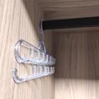 Kit 12 Cabides Com Ganchos Para Cintos Lenços Colares Suporte