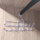 Kit 12 Cabides Com Ganchos Para Cintos Lenços Colares Suporte