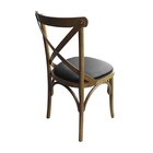 Kit 12 Cadeira Xis Em Madeira Maciça De Eucalipto Verniz Imbu