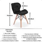 Kit 12 Cadeiras De Jantar Charles Eames Slim Wood Estofada -