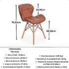 Kit 12 Cadeiras De Jantar Charles Eames Slim Wood Estofada -