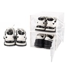 Kit 12 Caixas Organizadora De Sapatos E Objetos Empilhável