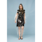 Kit 12 Capa Chuva Plástica Descartável Com Capuz E Mangas