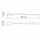 Kit 12 Colheres Bailarina 30cm Inox Coquetel Drink Gin Suco B