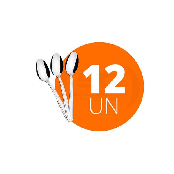 Kit - 12 Colheres De Chá Búzios Em Aço Inox Ccibag - Tramonti