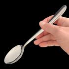 Kit 12 Colheres Grandes De Inox Para Servir Arroz Molhos Para