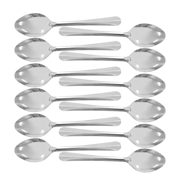 Kit 12 Colheres Mesa Inox Urban 18cm Restaurante Bar Buffet