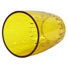 Kit 12 Copos Crippa 300ml Plástico Amarelo Água Suco Refriger