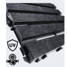 Kit 12 Deck Modular Plástico Textura Madeira 30x30x2,5cm - Pr