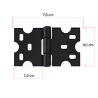 Kit 12 Dobradiças Mexicana + 6 Puxadores Argola Rústica