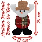 Kit 12 Enfeite Árvore Natal Pendente Natalino Tecido